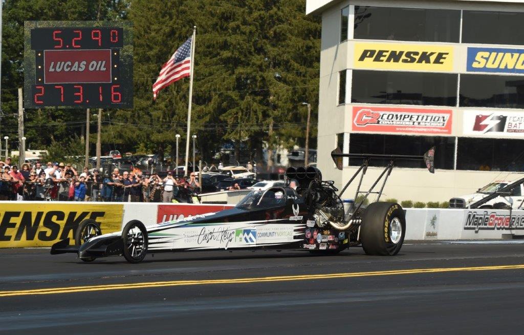 Tom sporting AnnieMac Cash2Keys decal on his racecar.