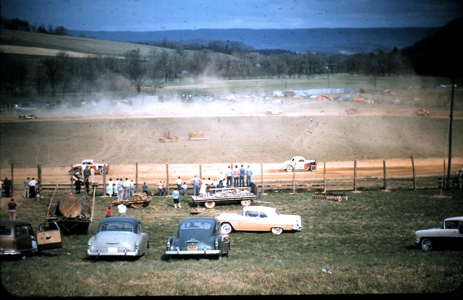 Shirley Hershberger on the racetrack.