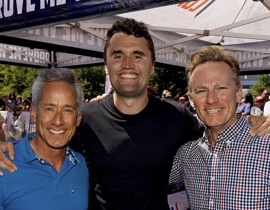 Charlie Kirk with Andrew and Todd