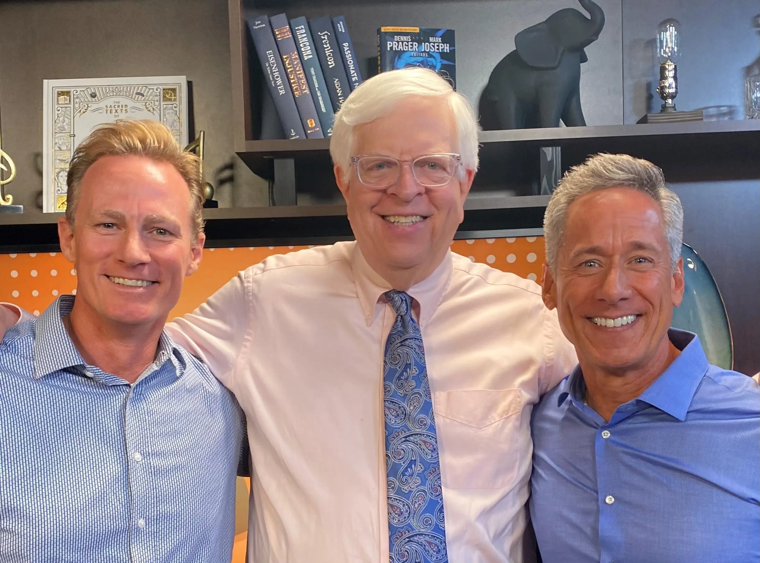 Dennis Prager with Andrew and Todd