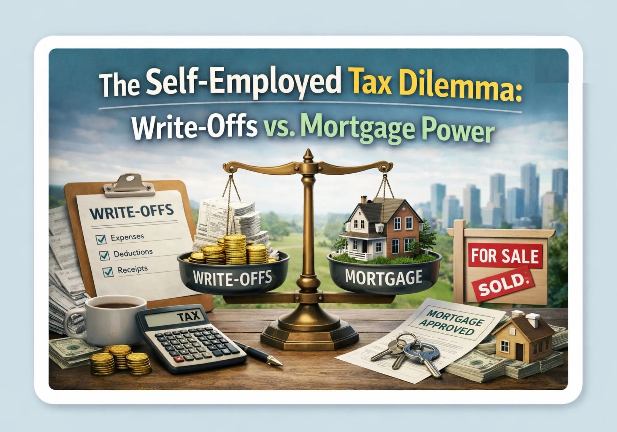 The Self-Employed Tax Dilemma: Write-Offs vs. Mortgage Power